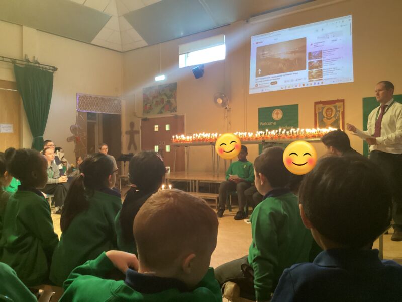 Image for the Tweet beginning: Our Christingle service, led by